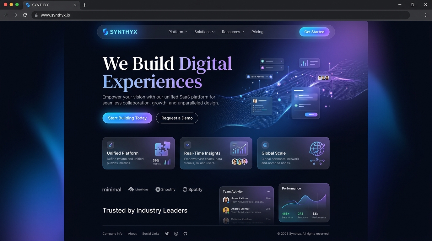 Digital Agency Website Mockup