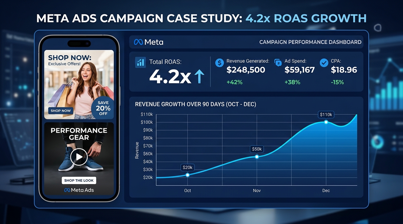 Meta Ads Case Study Graphic